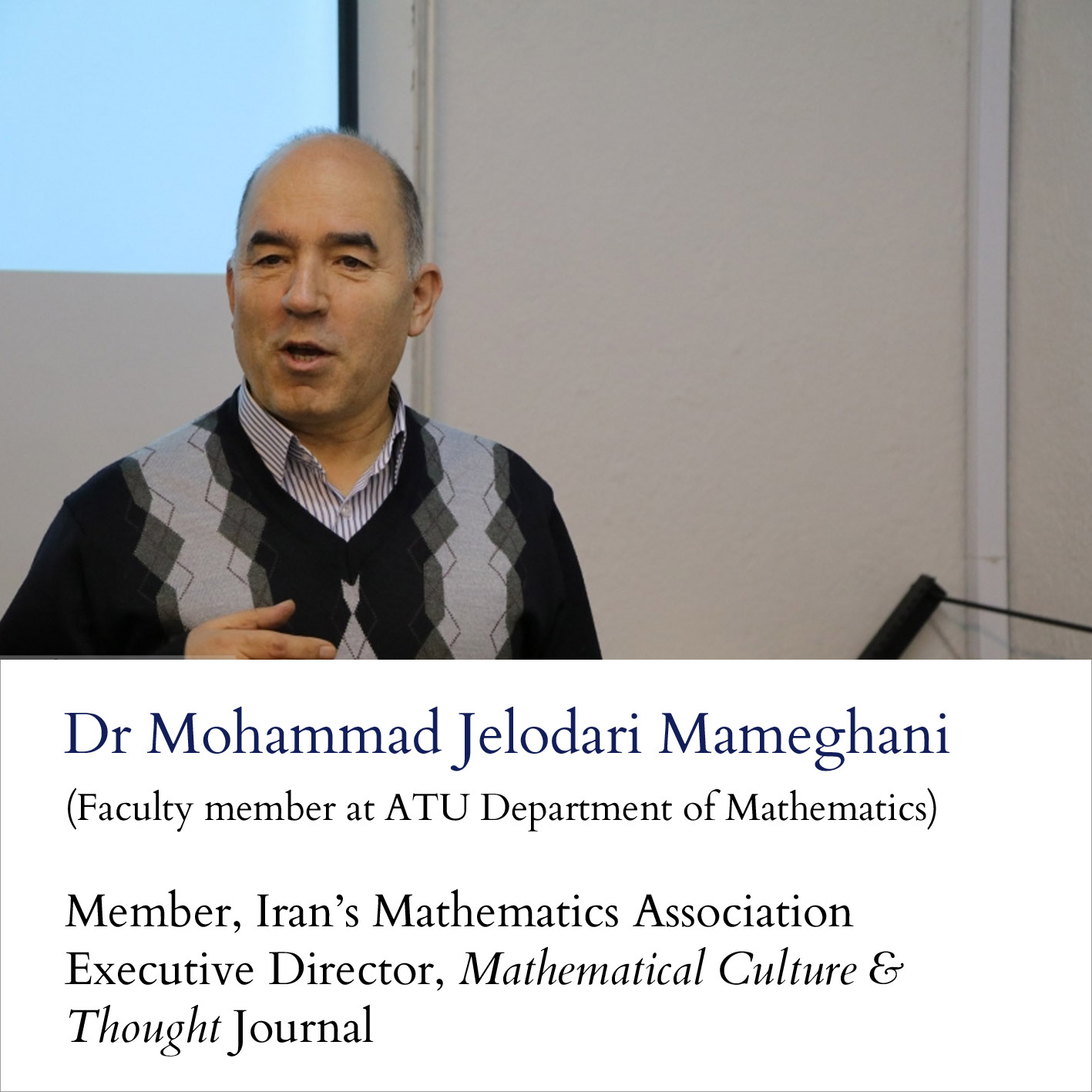 Dr Mohammad Jelodari Mameghani